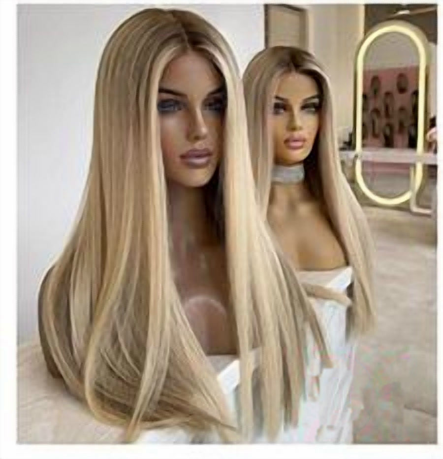 D1 20 inch balayage blonde wig, premium human hair