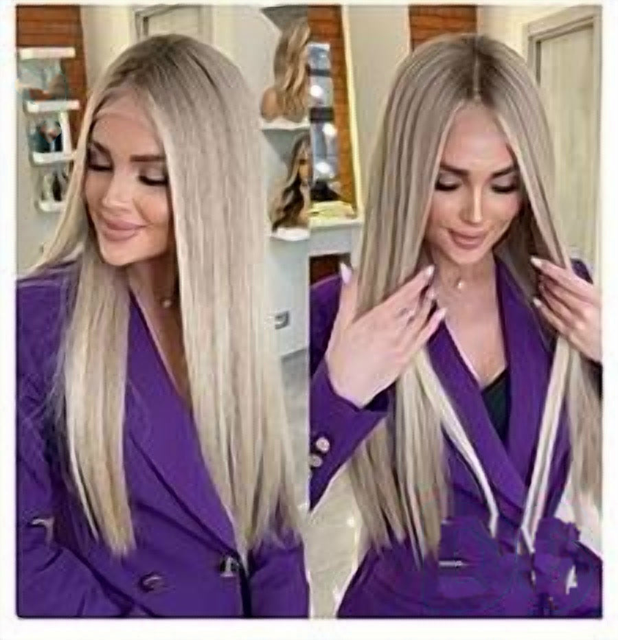 D6 20 inch balayage blonde wig, premium human hair