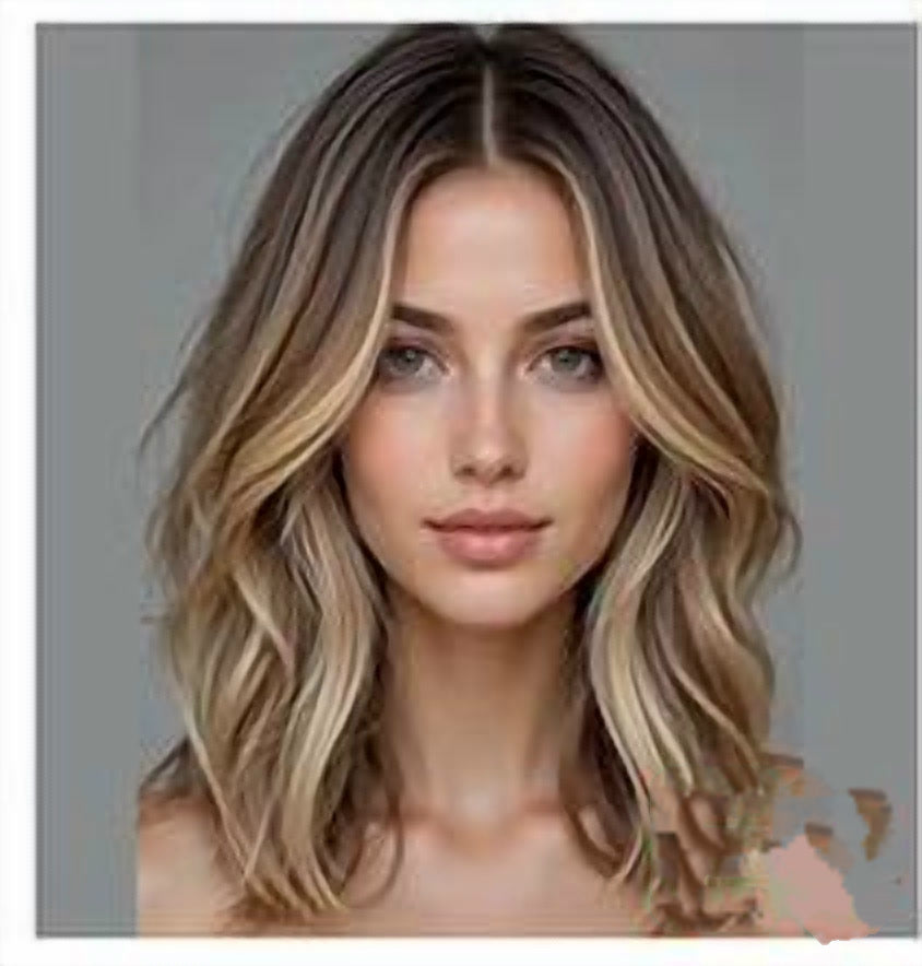 E9 12 inch balayage brunette wig, premium human hair